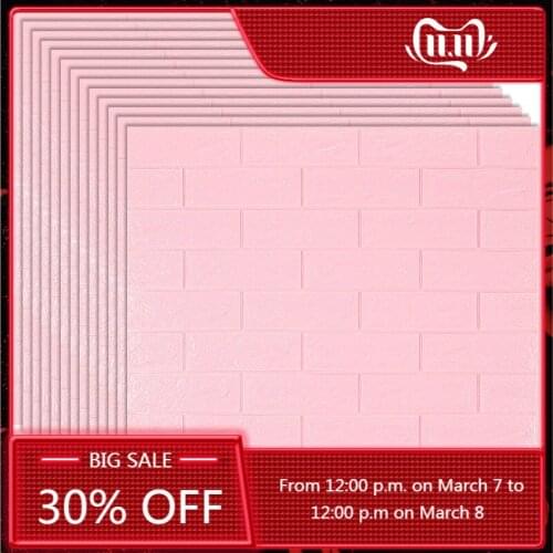 3D Wall Stickers Panel Foam Stone Pattern Wallpaper Living Room Bedroom Kids Bathroom Home Decor Kitchen TV Backgroud Waterproof