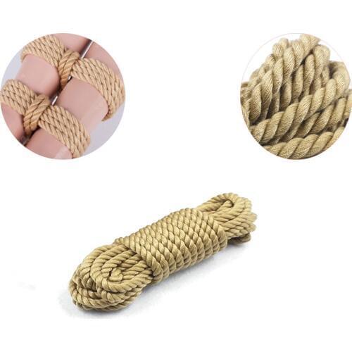 CamaTech Soft Cotton Rope BDSM Bondage 5M Rope Cord Binding Binder Body Restraint Cosplay Slave Tie Up Strap Sex Toy For Couples