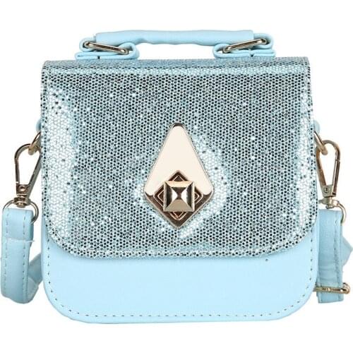 PU Kids Kindergarten Shoulder Bags Children Messenger Bag Sequins Baby Crossbody Bags Fashion Kid Handbag for Girls Coin Purse