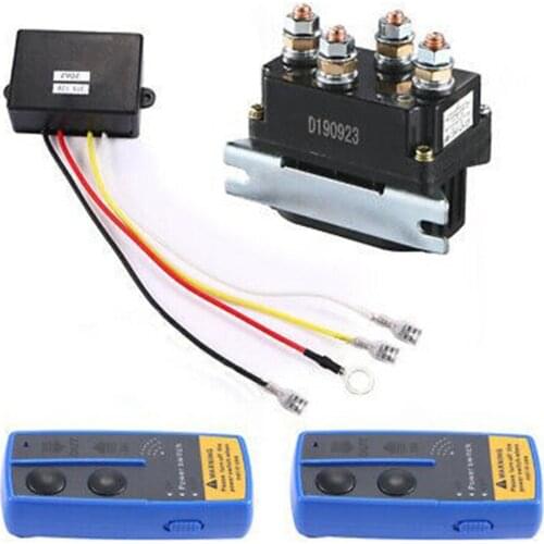 New 500A 12V Electric Winch Solenoid Relay Winch Control System Wireless Switch Winch Remote Control