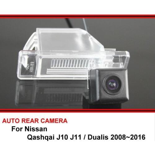 For Nissan Qashqai J10 J11 Dualis 2008~2016 trasera Night Vision Rear View Reversing Camera Car Back up Camera HD CCD