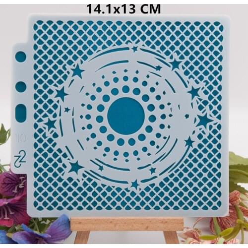 Round Shape Layering Stencils Wall Painting Embossing DIY Scrapbooking Album Crafts Drawing Board Decor Stamping Template