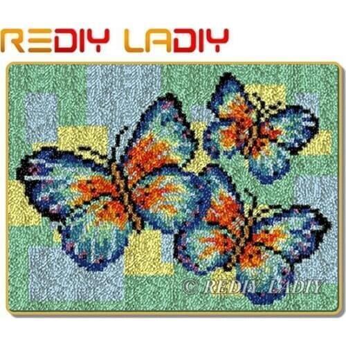 Latch Hook Rug Winnie Eeyore Crocheting Carpet Rug 100% Acrylic Yarn Sofa Cushion Mat DIY Carpet Rug Home Decor Hobby & Crafts