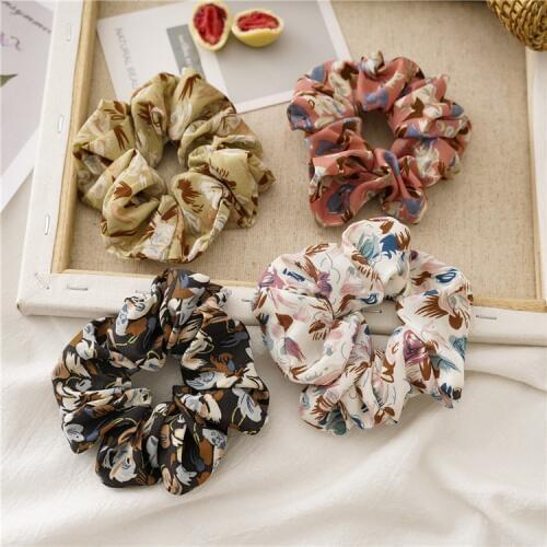 Summer flowers small fresh large intestine hair circle fashion girl meatball head fat intestine circle head ornament