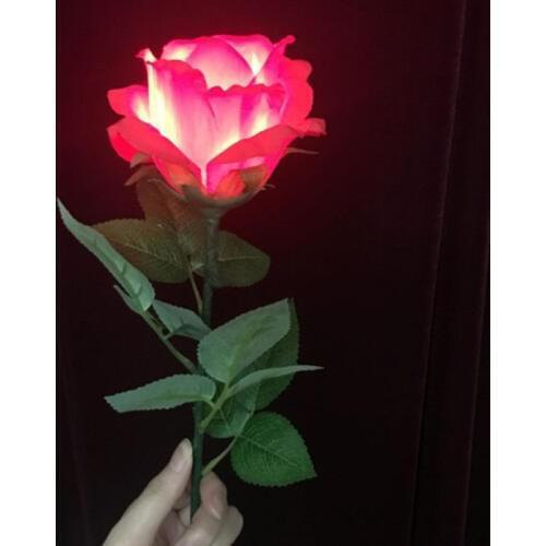 Light Rose - Remote Control with Finger Light Magic Tricks Magicians Stage Bar Wedding Illusions Gimmick Props Mentalism Funny