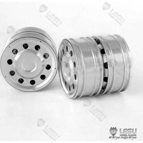 Metal LESU Rear Wheel Hub for 1/14 RC TAMIYA Tractor Truck Dumper W-2054 DIY Model Car