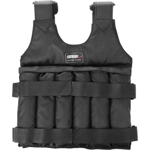Loading Weight Vest Boxing Weight Training Workout Fitness Gym Equipment Adjustable Waistcoat Jacket Sand without Counterweight