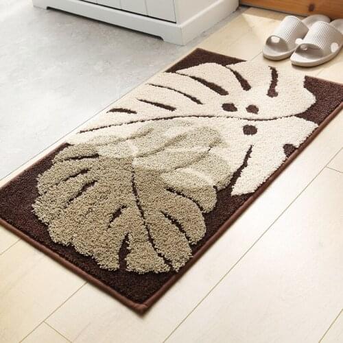 Non-slip Jacquard Long Kitchen Door Floor Mat Indoor Home Entrance Doormat for Living Room Bedroom Balcony Corridor Area Rug