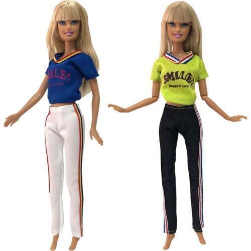 NK Two Set Doll Dress Beautiful Handmade Party ClothesTop Fashion Dress For Barbie Noble Doll Best Child Girls'Gift 031B 4X