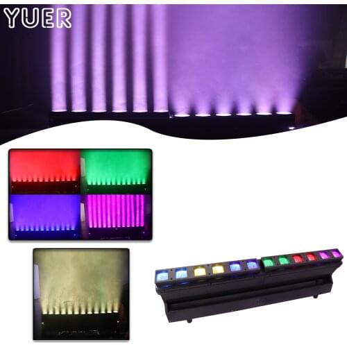 NEW 12X40W RGBW 4IN1 LED Zoom Strobe Dyeing Beam Effect Light For DJ Disco Stage Party Indoor Outdoor Dance Floor Musci Bar Club