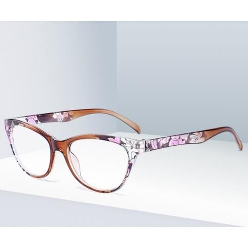 Fashion Women Flower Print Resin Reading Glasses Lady Eyewear Protector Glasses Women Presbyopic +1.0+1.5+2.0+2.5+3.0+3.5+4.0