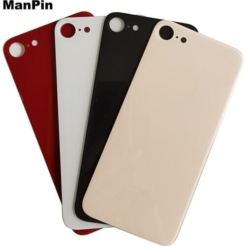 2Pcs For iPhone 8 8Plus Back Glass LCD Touch Screen Battery Cover Lens Big Hole Repair Broken Mobile Phone Replace Spare Parts
