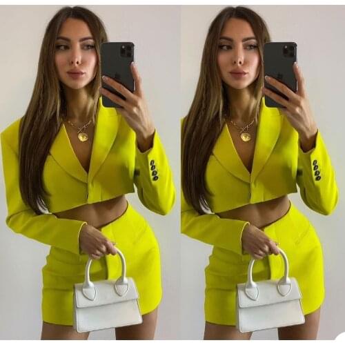 2 Pieces Summer Solid Blazer Suit Fashion Peaked Lapel Jacket +Shorts Ladies Elegant Design Women Classic Outfit Coats
