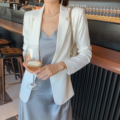 5XL Large Size Womens Suit Jacket White 2021 Summer New High-quality Half-sleeved Ladies Small Suit Office Blazer Female