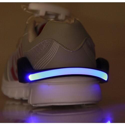 LED Luminous Shoe Clip Light Night Safety Warning LED Bright Flash Light For Running Cycling Bike New