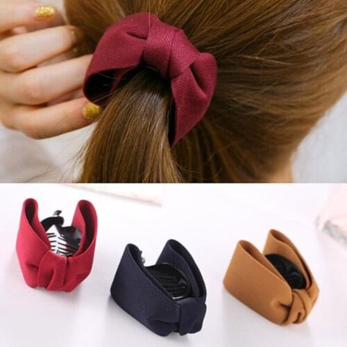 1 Pc!! Hairpin Side Banana Clip Twist Bow Gripper Tie Ponytail Clip New Design Adult Hair Accessories For Women Girls Fashion