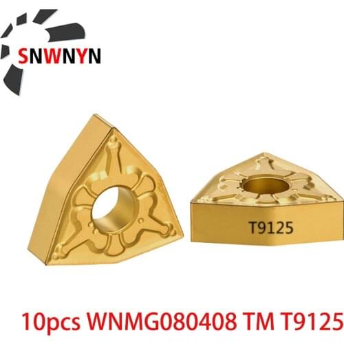 10pcs WNMG080408 TM T9125 Carbide Insert High Quality Cutting Tool CNC Lathe Cutter Work Steel WNMG 080408 Of Machine Industrial