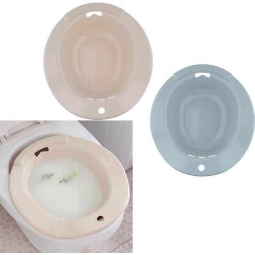 2 Pcs Sitz Bath, Avoid Squatting Bath Tub for Toilet, Postpartum Care Relieves Hip Cleansing Basin for Pregnant Women
