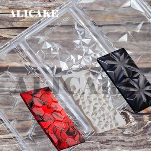 3 In 1 Polycarbonate Chocolate Molds Thick Tray Cake Moulds for Chocolate Bar Forms Plastic Mold Bakery Baking Mold Pastry Tools