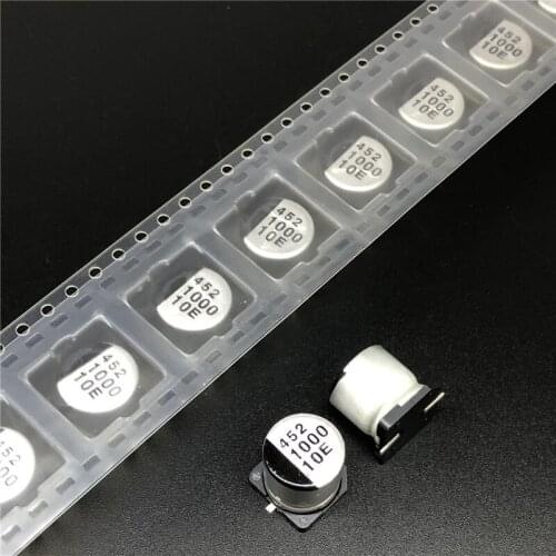 5pcs/50pcs 1000uF 10V NACE series 10x10.5mm 10V1000uF Chip type SMD Audio Electrolytic Capacitor