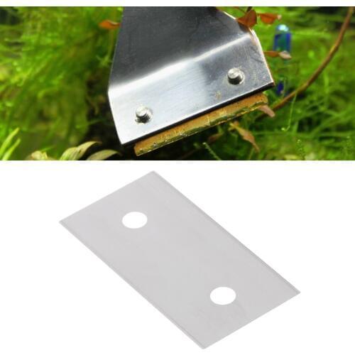 5Pcs/Set Aquarium Glass Fish Tank Stainless Steel Algae Scraper Blade Aquario Cleaner Blade Akvaryum Cleaning Kit