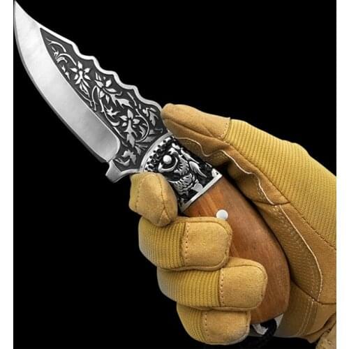 Free Shipping High hardness and sharp tactical outdoor knife thickened blade Fixed Blade Knife camping self defense DEC tool