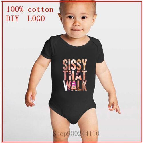 Sissy That Walk printing Bodysuits baby Newborn Funny Bodysuit Infant Baby Boy Girl Cotton Short Sleeve Jumpsuit Outfit clothes