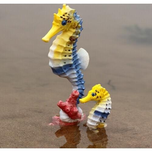 Big/Small Hippocampus Animal Figure Collectible Toys Sea Animal Cognition Action Figures Kids Plastic Model Toys