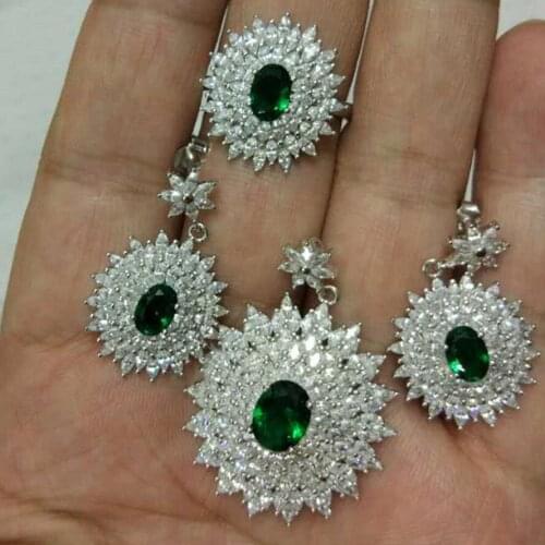 Cp257 Luxury Designer Fashion 925 Sterling Silver Jewelry zirconia star shape cv