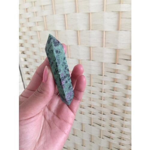 Energy gemstone 100% Natural ruby stone quartz Crystal double terminated Wand Healing Crystal Quartz point wholesale