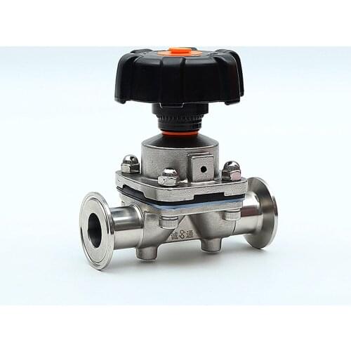Fit 1-1/2" 38mm Pipe OD x 1.5" Tri Clamp Sanitary Diaphragm Valve SUS 316L Stainless Steel For Homebrew Beer Brewing