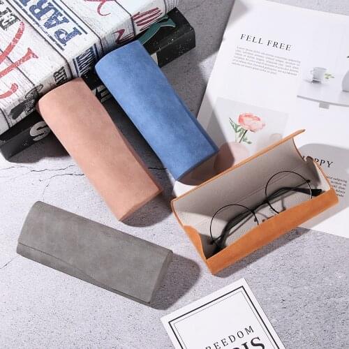 Glasses Case Women Men Classic Retro Soild Color Fashion Eyewear Bag Protector Eyewear Accessories Free Shipping