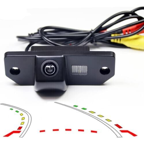 Dynamic Trajectory Tracks car Rear View parking Camera For Ford Focus Sedan 2 3 2008 2009 2010 2011 2012 C-Max C Max Mondeo
