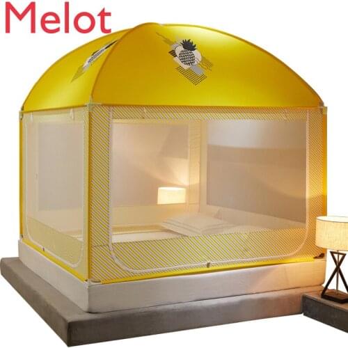 Bed Mosquito Net Household Mongolian Bag Baby Drop-Resistant Childrens Bed Fence Mosquito Net Summer Bracket