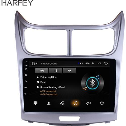 Harfey 9 Inch 8-Core Car GPS Navigation Radio Android 10.0 Multimedia Player For Chevrolet SAil 2010 2011 2012 2013 Support TPMS