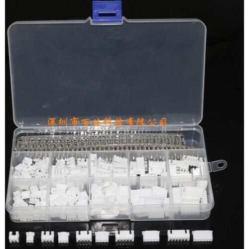 460Pcs 2P 3P 4P 5P 6P male/female needle crimp terminal XH2.54 terminal block connector set