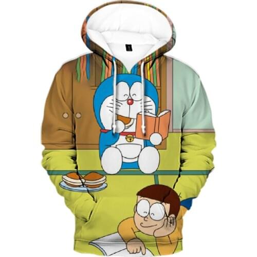 New Popular Japan Anime doraemon 3D Print Kids Hoodies Fashion Comic Men Women Sweatshirts Cartoon doraemon Clothes Teen Tops
