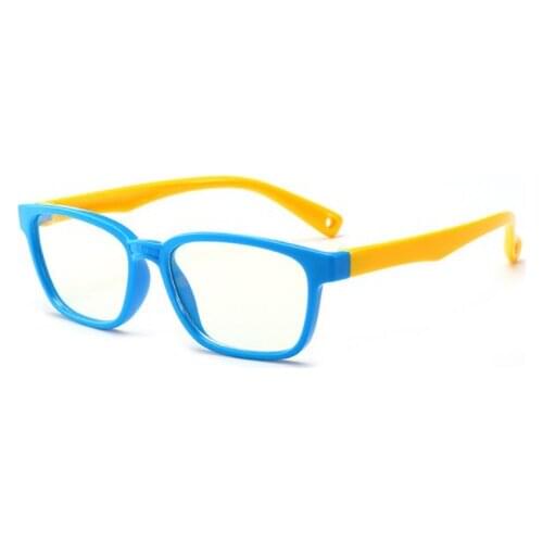 Hot sale Anti Blue Light Glasses Optical Frame Kids Children Spectacle Glasses Square TR90 Clear Lens UV400 Eyeglasses
