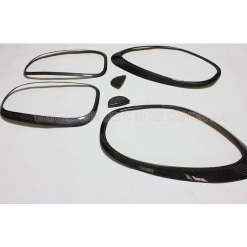 Fit for BMW MINI COOPER S R60 CARBON FIBER Front and back lampshade light frame
