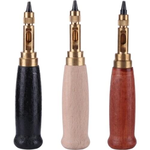 6pcs /set Automatic Belts Punch Replaceable Mute Rotary Punching Punchers Leather Punch Watch Craft Tool Hole Punch Die