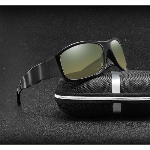 Polarized Day Night Vision TAC Sunglasses Polaroid Men Women Goggles Square Sun Glasses UV400 Driver Night Driving Sun Glasses