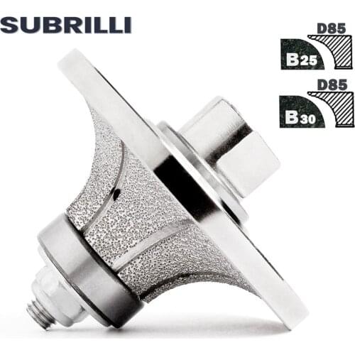 B25 Demi Bullnose Dongsin Profiling Wheel Vacuum Brazed Grinder Wheel Hand Profile For Granite Concrete Engineered Stone