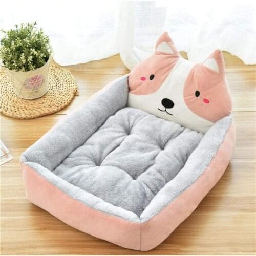 Funny Pet Dog Bed Mats Animal Cartoon Shaped for Large Dogs Cat Sofa Kennels Cat House Dog Pad Teddy Mats Big Blanket Supplies