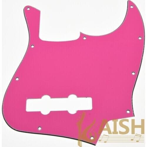 USA Spec Standard Jazz J Bass Pickguard Scrach Plate Pink Red