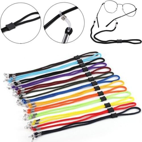 Sport Anti-slip Glasses Rope Solid Color Eyeglasses Chain Lanyard Adjustable Sunglasses Strap Women Men Glass Holder Accessories