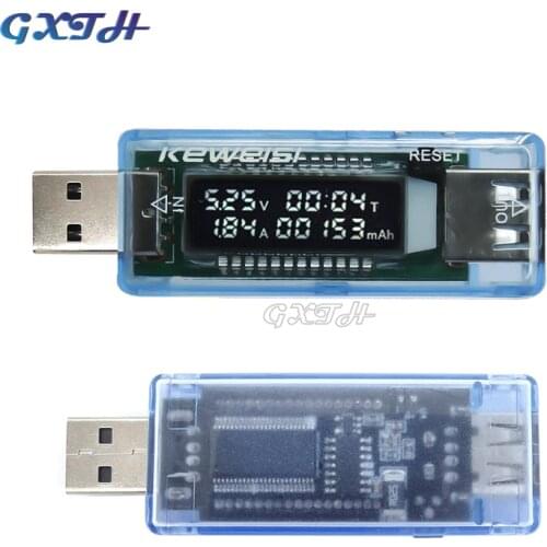 USB current and voltmeter tester USB capacity tester meter mobile power dual meter LCD display usb voltmeter