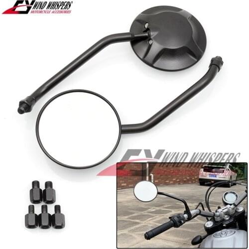 Universal CNC Motorcycle Rear View Mirrors For Ducati Scrambler 800 1100 For BMW R Nine T PURE For Benelli TNT 600 Leoncino