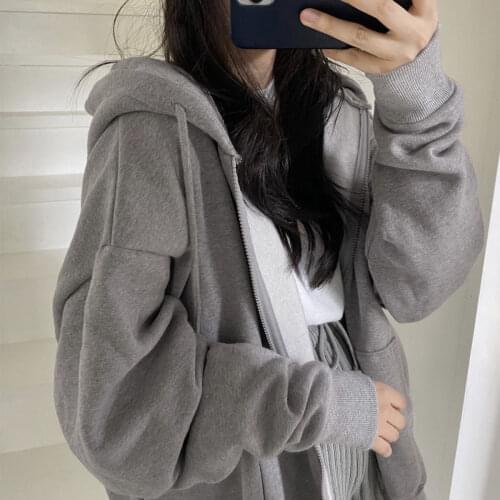 Women hoodie Harajuku Korean version loose thin long Oversized Sweatshirts Women Pink Womens Sweatshirt with A Hood Hoodies