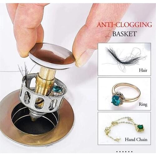 4PCS Universal Wash Basin Bounce Drain Filter Shower Floor Sink Drain Vanity Stopper Bathtub Bathroom Accessories Bathtub Plug