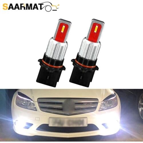 2Pcs P13W SH23W LED DRL Daytime Running Light Bulbs For 2010 2011 Mercedes W212 C207 A207 E350 E550 Fog Lights